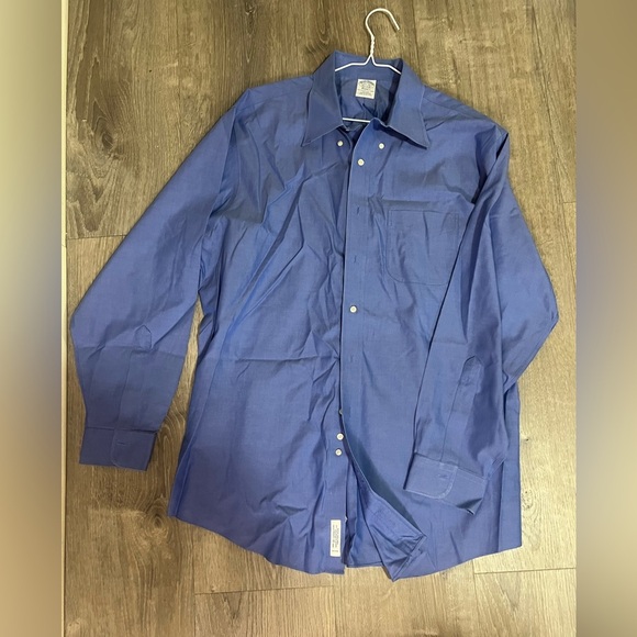 Brooks Brothers Classic Blue Dress Shirt - Picture 1 of 3